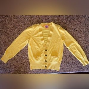 *SOLD* Yellow Tory Burch sweater cardigan - soft & beautiful!